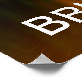 ブルージュの夕日。ベルギー ポスター (角)