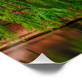 ブルージュの夜の旧市街と鐘楼 ポスター (コーナー)