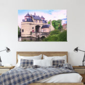 ブルージュの歴史的市門 キャンバスプリント (インサイチュ (寝室))