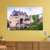 ブルージュの歴史的市門 キャンバスプリント (インサイチュ (リビング))