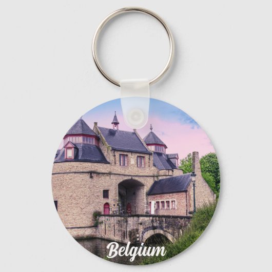 ブルージュの歴史的市門 キーホルダー (正面)