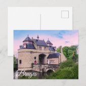 ブルージュの歴史的市門 ポストカード (正面/裏面)