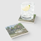 ブルージュの白鳥 ストーンコースター (横)