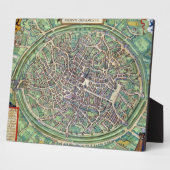 ブルージュの街プラン「シヴィタスオルビステラル」 フォトプラーク (側面)