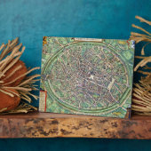 ブルージュの街プラン「シヴィタスオルビステラル」 フォトプラーク (側面)