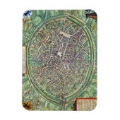 ブルージュの街プラン「シヴィタスオルビステラル」 マグネット (縦)