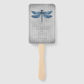 ブルージュエリードトンフライ結婚式の引き出物 ハンドファン (裏面)