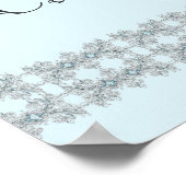 ブルージュエルレース誕生日パーティバナー ポスター (角)