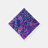 ブルージュビリー抽象芸術  スタンダードカクテルナプキン (角)