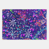 ブルージュビリー抽象芸術  ラッピングペーパーシート (正面)