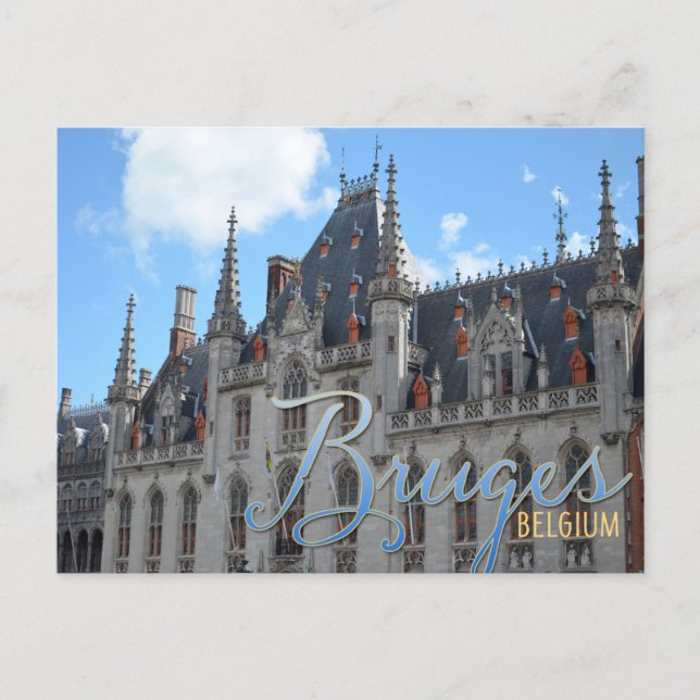 ブルージュベルギー |プロヴァンスコート建物 ポストカード (正面)