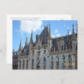 ブルージュベルギー |プロヴァンスコート建物 ポストカード (正面/裏面)