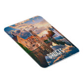 ブルージュベルジーク写真ヴィンテージ マグネット (右側)