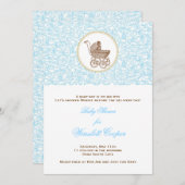 ブルージュレップスクロール 招待状 (正面/裏面)