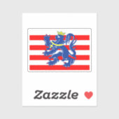 ブルージュ国旗/ベルギー・ブルージュ シール (シート)