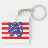 ブルージュ市旗ベルギーのシンボル キーホルダー (裏面)