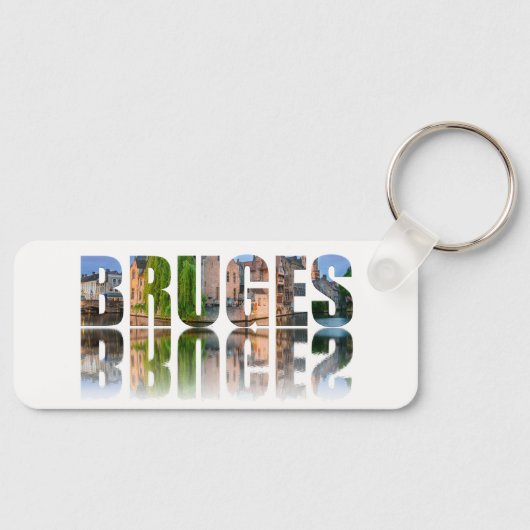 ブルージュ文字写真合成 キーホルダー (正面)