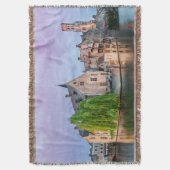 ブルージュ旧市街と鐘楼 スローブランケット (正面縦)