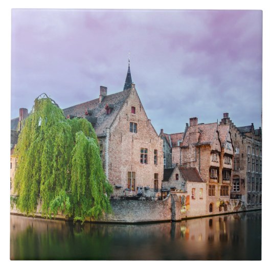 ブルージュ旧市街と鐘楼 タイル (正面)