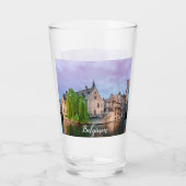 ブルージュ旧市街と鐘楼 タンブラーグラス (裏面)