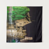 ブルージュ絵画の旧市街と鐘楼 タペストリー (正面(横))