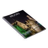 ブルージュ絵画の旧市街と鐘楼 ノートブック (右側)