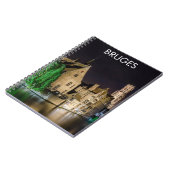 ブルージュ絵画の旧市街と鐘楼 ノートブック (左側)