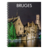 ブルージュ絵画の旧市街と鐘楼 ノートブック (正面)