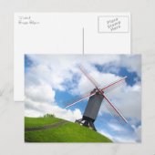ブルージュ風車はがき ポストカード (正面/裏面)