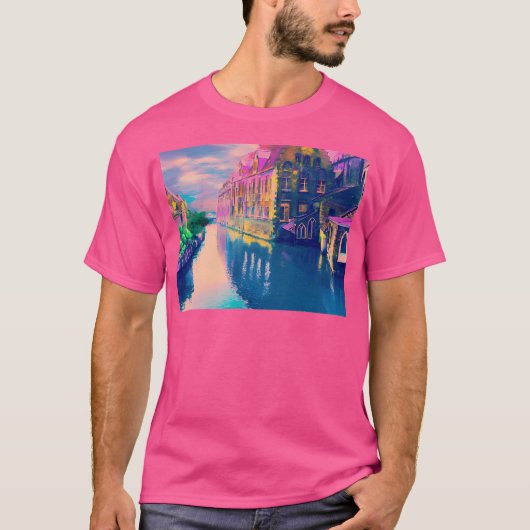 ブルージュ2水彩 Tシャツ (正面)