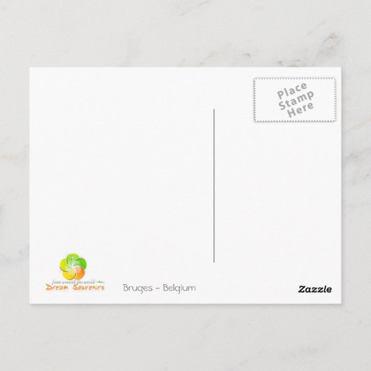 ブルージュ ポストカード (裏面)