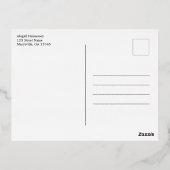 ブルージョイエレガントボホサンマンダラクリスマス金ゴールド 箔シーズンポストカード (裏面)