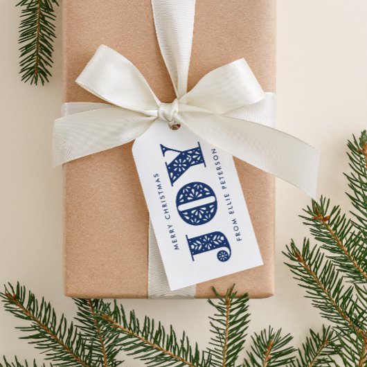 ブルージョイスウェーデンダラホースホリデーギフトラベル ギフトタグ