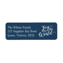 ブルージョイズトゥザワールドホリデーアドレス ラベル