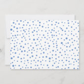 ブルージョイ初めてのクリスマスホリデーフォトベビー誕生 案内状 (裏面)