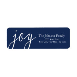 ブルージョイ差出人住所ラベル ラベル