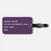 ブルージョンパープルカラー名 ラゲッジタグ (裏面横)