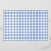 ブルージンガムのクリスマスフォト 箔シーズンカード (裏面)