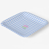 ブルージンガム紙プレート ペーパープレート (傾斜あり)