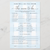 ブルージンガム赤ちゃんシャワーがゲームをするママを知っている (正面)