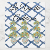 ブルージンジャージャースジャーズコイトピアリー ワインラベル (シングルラベル)