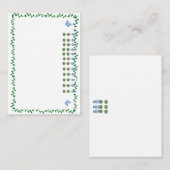 ブルージンジャージャースジャールジャートピアリーつる植物 ノートカード (正面/裏面)