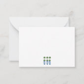 ブルージンジャージャースジャールジャートピアリーつる植物 ノートカード (裏面)