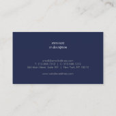 ブルージンジャージャーズ陶芸エレガントインテリアデザイナー 名刺 (裏面)