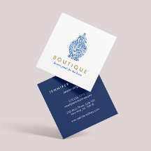 ブルージンジャージャー瓶の陶器ロゴデザイナー白/青