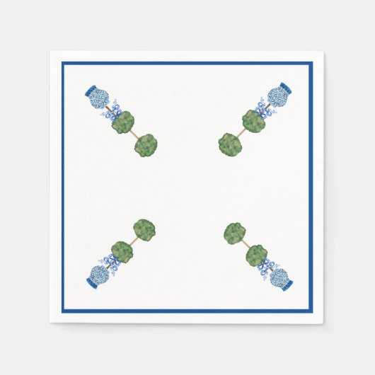 ブルージンジャージャー・トップアリヤ・ヴァイン スタンダードカクテルナプキン (正面)