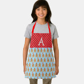 ブルージンジャーブレッドトリオエプロン小さなエプロン エプロン (インサイチュ)