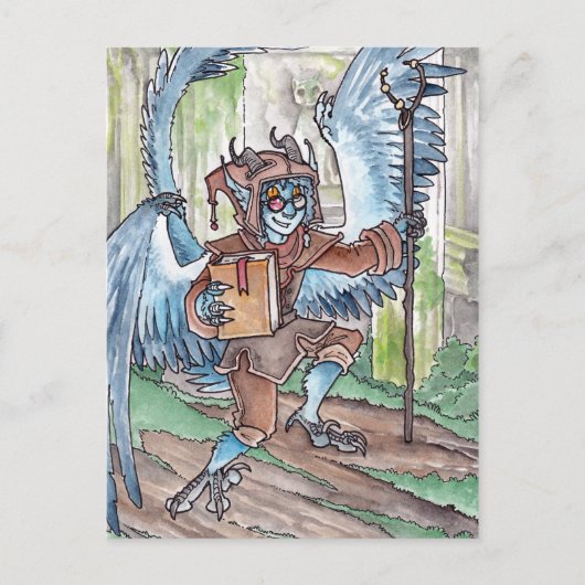 ブルージン語はがき ポストカード (正面)