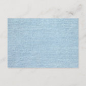 ブルージーンオムツラッフルデニムベビーシャワー エンクロージャーカード (裏面)