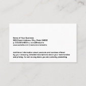 ブルージーンズのステッチ |ワードローブデザイナー 名刺 (裏面)